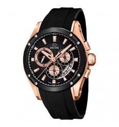 Special Edition reloj Jaguar chapado oro rosa esfera negra J691/1