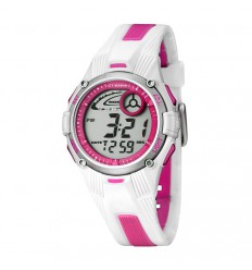 Rellotge blanc i rosa digital Calypso per nena o dona K5558/2