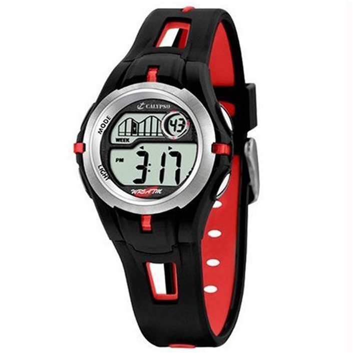 Calypso for child digital diameter mm watch black 32 K5506/1 and red