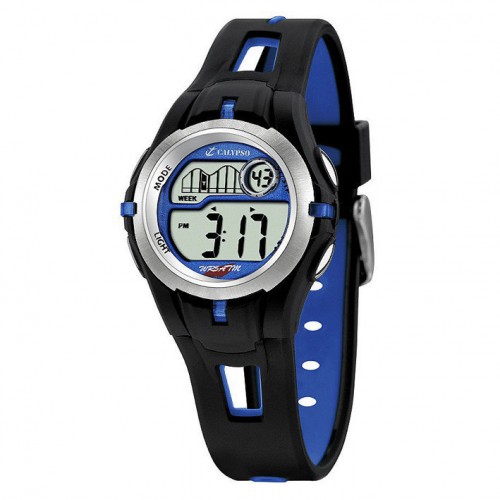 Reloj digital para niño negro y azul diámetro 32 mm Calypso K5506/3 