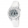 Digital watch for girl or woman Calypso white rubber strap K5571/1