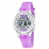 Calypso digital watch purple rubber strap 38mm diameter K5571/3