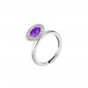 Lotus Silver LP1702-3/2 Together amethyst collection ring