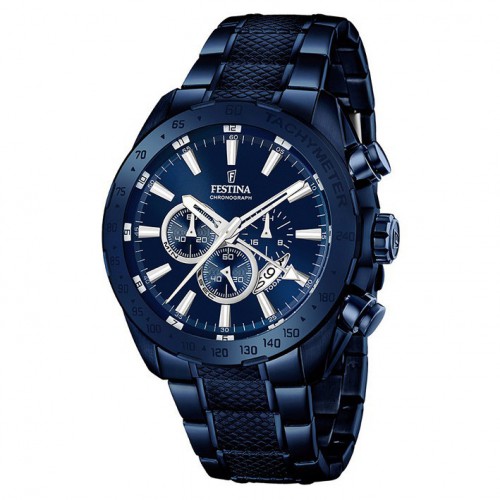 Privilege Festina watch chronograph blue for men F16887/1
