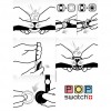 Swatch Pop PNB100 reloj Poplooking correa silicona azul esfera negra