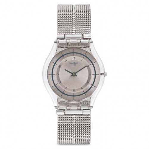 Swatch Skin SFE109M Sky Net stainless steel bracelet watch milanese