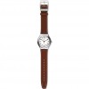 Swatch Silver Stricly stainless steel white dial with numbers YGS131