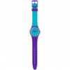 Reloj Swatch Mixed Up GV128 color azul y violeta diámetro 34 mm