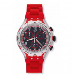 Xlite Swatch watch Red Attack YYS4018AG aluminum watch red bracelet