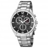 Lotus chronograph 10123/4 black dial stainless steel bracelet watch