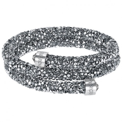 Double bracelet Crystaldust Gray gray tones stones 5255898 5237762