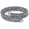 Double bracelet Crystaldust Gray gray tones stones 5255898 5237762