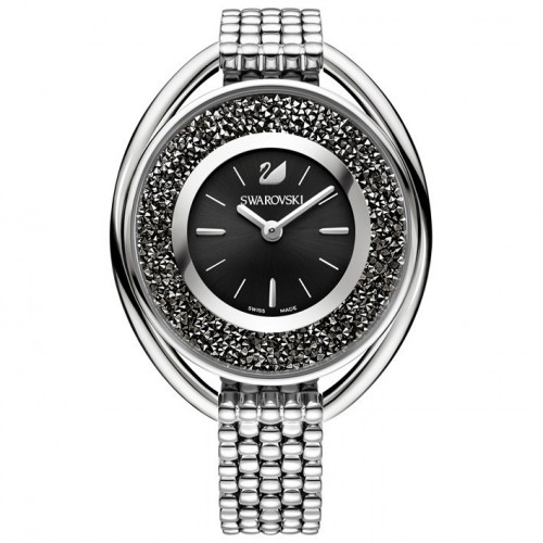 Swarovski Crystalline Oval Black 5181664 watch in polished stainless steel