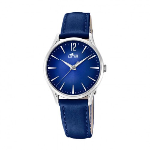Lotus watch Revival 18406/5 stainless steel case blue leather strap