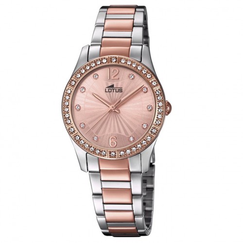 Reloj Lotus Grace mujer esfera rosada con detalles en dorado 18384/2