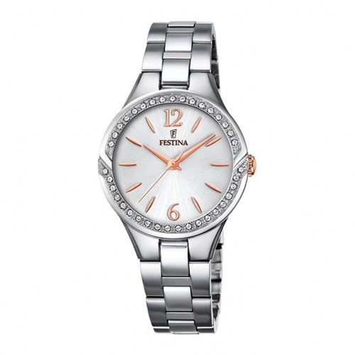 Festina Mademoiselle watch F20246/1 with stainless steel case and silver dial