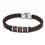 Bracelet for Men Lotus Style LS1827-2/3 of leather and details brown