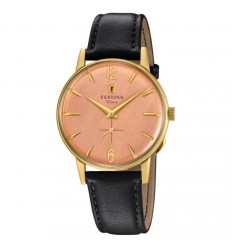 Reloj Festina Extra Hombre F20249/3 acero dorado y esfera rosada