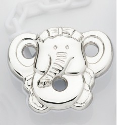 Elephant pacifier clip. 212431