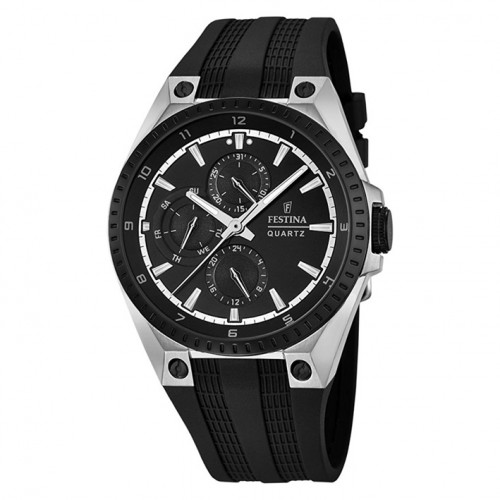 Reloj Festina multifunción F16834/1 correa caucho diámetro 43 mm