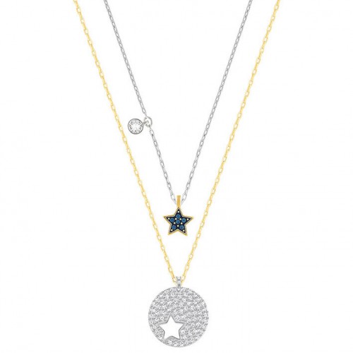 Colgante Swarovski Set estrellas 5253997 piedras azules y transparentes