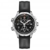 Reloj Hamilton X-Wind Chrono cuarzo GMT correa caucho esfera negra H77912335