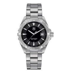 Tag Heuer Aquaracer watch quartz WAY1110.BA0928 black dial steel bracelet