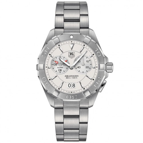 Tag Heuer Aquaracer watch quartz WAY111Y.BA0928 silver dial 40.5 mm