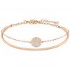 Swarovski Ginger Bracelet 5274892 with transparent stones pink gold plated