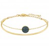 Bracelet Swarovski Ginger blue stones plated in yellow gold 5265937