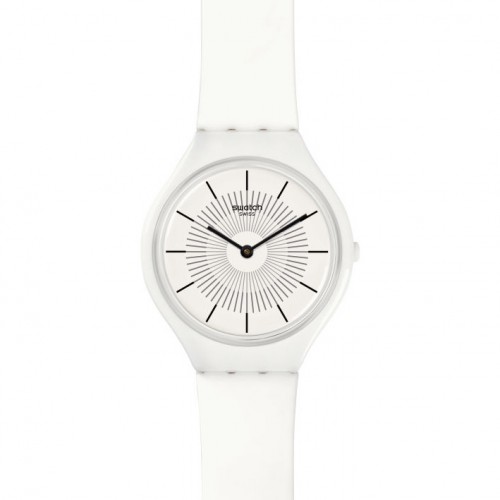 Swatch Skin color blanc SVOW100 diàmetre 37 mm rellotge SKINPURE