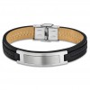 Pulsera Hombre Lotus Style LS1808-2/2 de piel de color negro