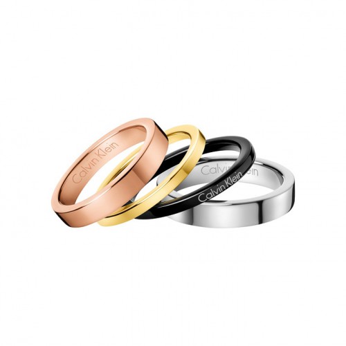 Calvin Klein Multicolor Ring Gorgeous KJ7GPR40010 set 4 detachable rings