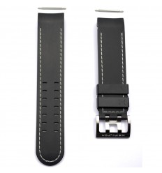 Correa caucho negro reloj Hamilton Khaki X-Wind auto H600.776.106 22mm