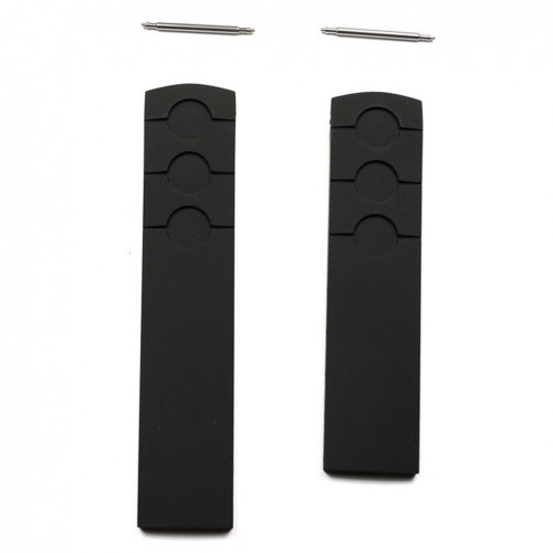 Black rubber strap Tissot PRS516 20mm T610029243