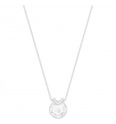 Swarovski crystal pendant with rhodium plated transparent stones 5370193