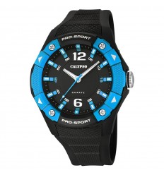 Rellotge Calypso K5676/6 Negre i blau 50 mm diàmetre