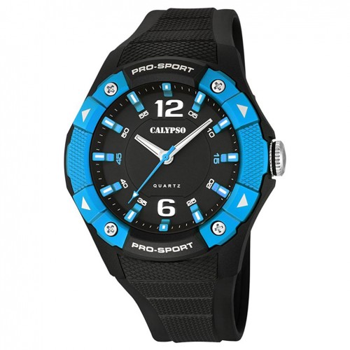 Rellotge Calypso K5676/6 Negre i blau 50 mm diàmetre