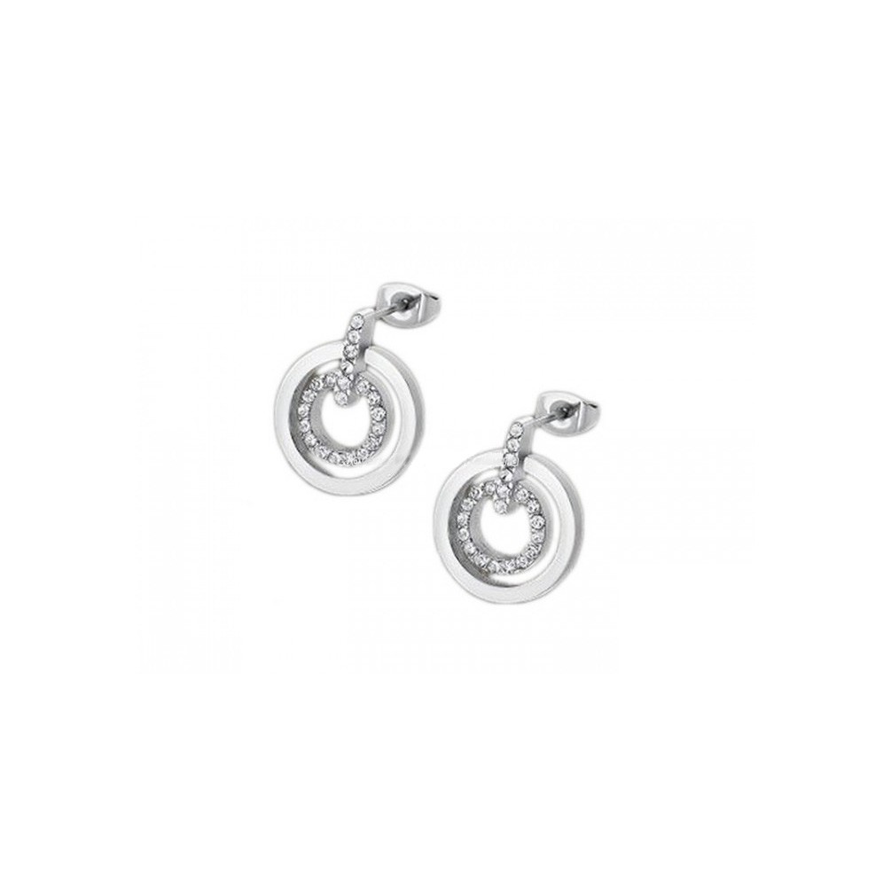 Lotus Style LS1868-4/1 earrings stainless steel two rings
