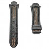Correa piel negra pespunte naranja Lotus Code Hombre 15502 y 15507