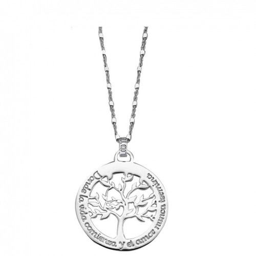 Colgante Lotus Silver en plata Árbol de la vida LP1641-1/1