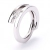 Anillo Oro Blanco y Diamante A4425