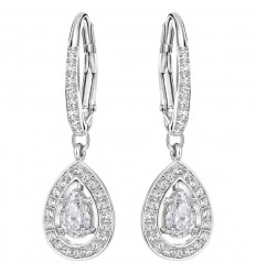 Pendientes Swarovski Attract Light Pear blancos baño de rodio 5197458