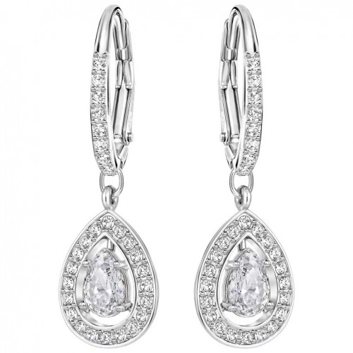 Pendientes Swarovski Attract Light Pear blancos baño de rodio 5197458