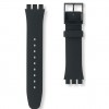 Corretja silicona negra rellotge Swatch New Gent Black Rebel ASUOB702 19mm