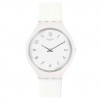 Swatch Skin SVUW101 SKINSNOW white with silicone strap