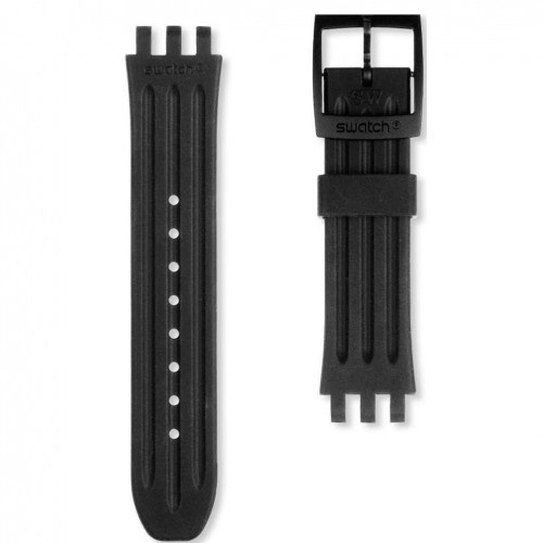 Corretja silicona negra rellotge Swatch Mister Chrono ASUIB400 18mm