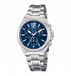 Reloj Lotus cronógrafo 10118/3 esfera azul brazalete acero inoxidable
