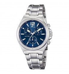 Reloj Lotus cronógrafo 10118/3 esfera azul brazalete acero inoxidable