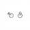 Pendientes Lotus Silver en plata de ley con circonitas LP1523-4/1